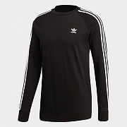 (DV1560) 3-STRIPES LS TEE-BLACK